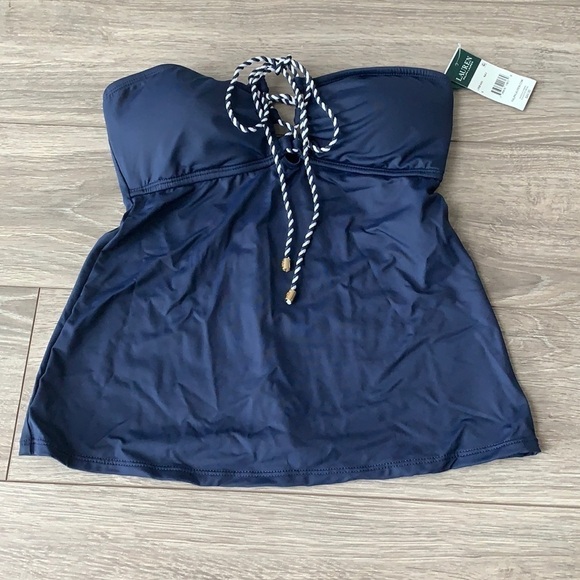 NWT Ralph Lauren Beach Club Tankini Swim Top - Picture 3 of 7